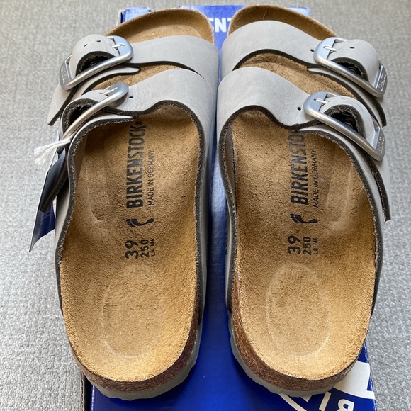 New! Birkenstock Women Arizona Big Buckle Slide Sandal DOVE GRAY, Size 8-8.5US - Picture 9 of 16